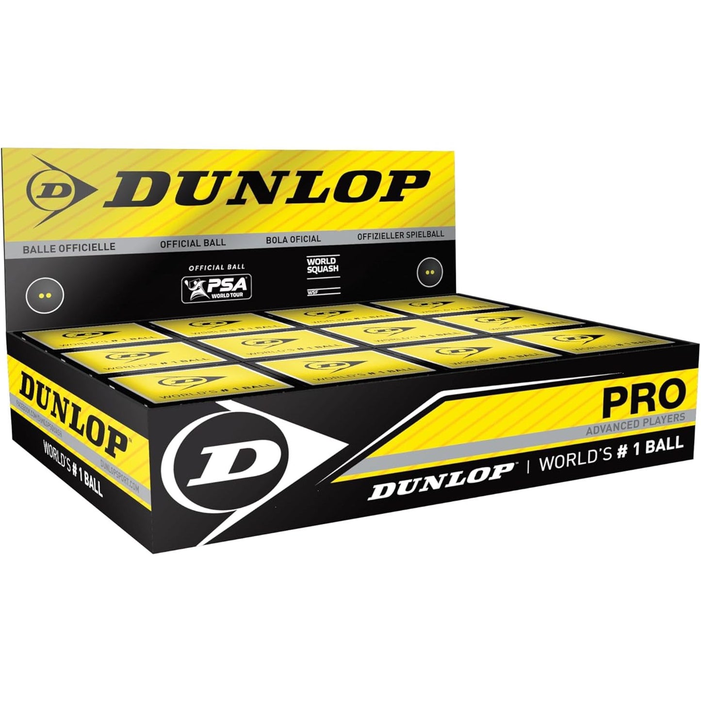 Dunlop Pro Squash Balls x12