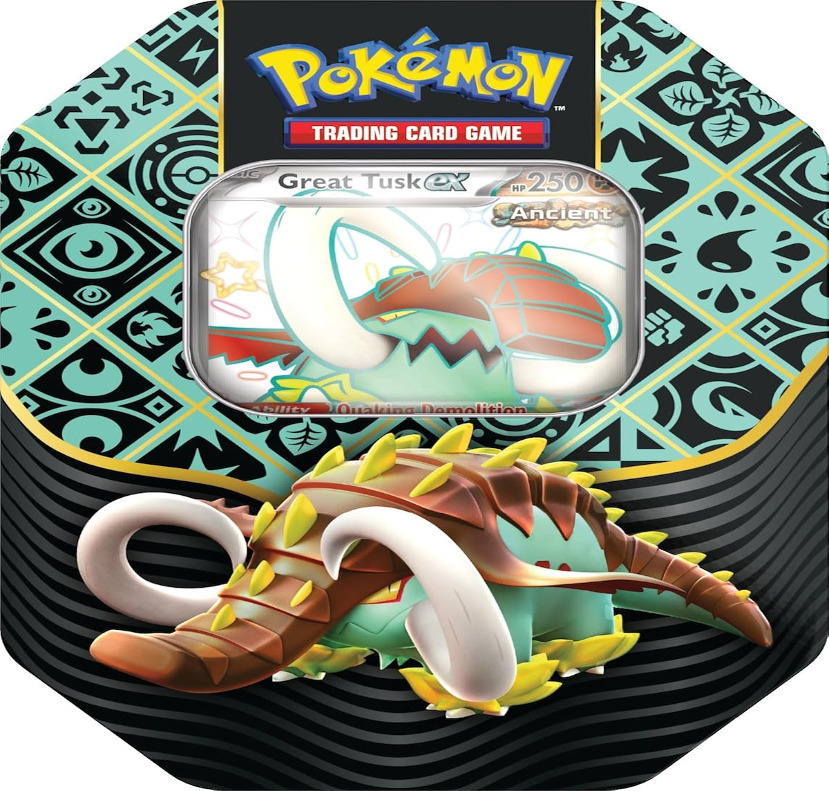 Pokémon Scarlet & Violet Paldean Fates Tin – Great Tusk ex