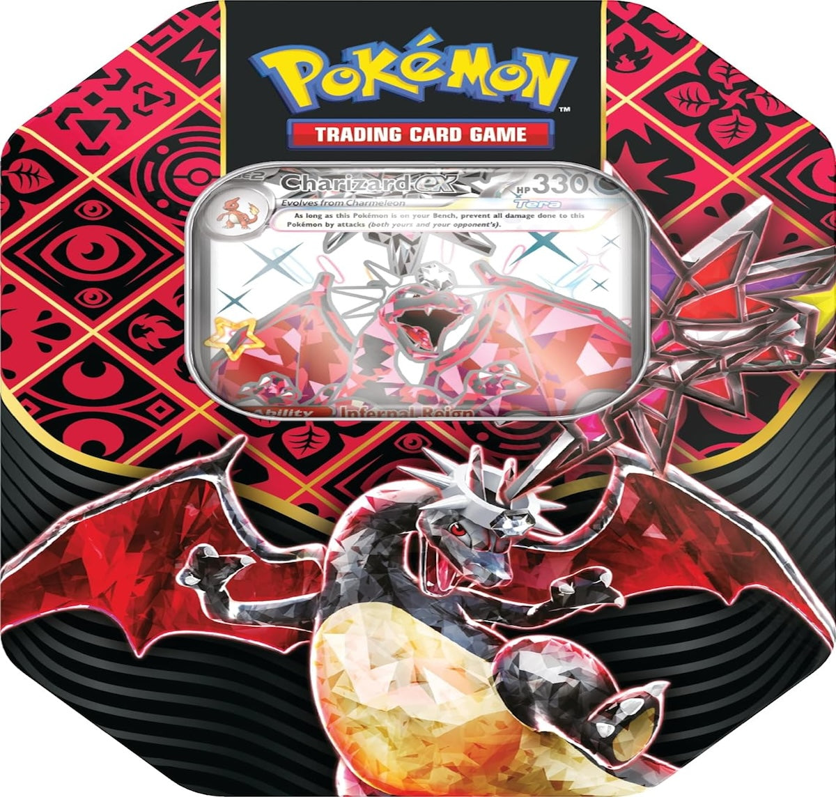 Pokémon TCG: Scarlet & Violet Paldean Fates Tin – Shiny Charizard ex